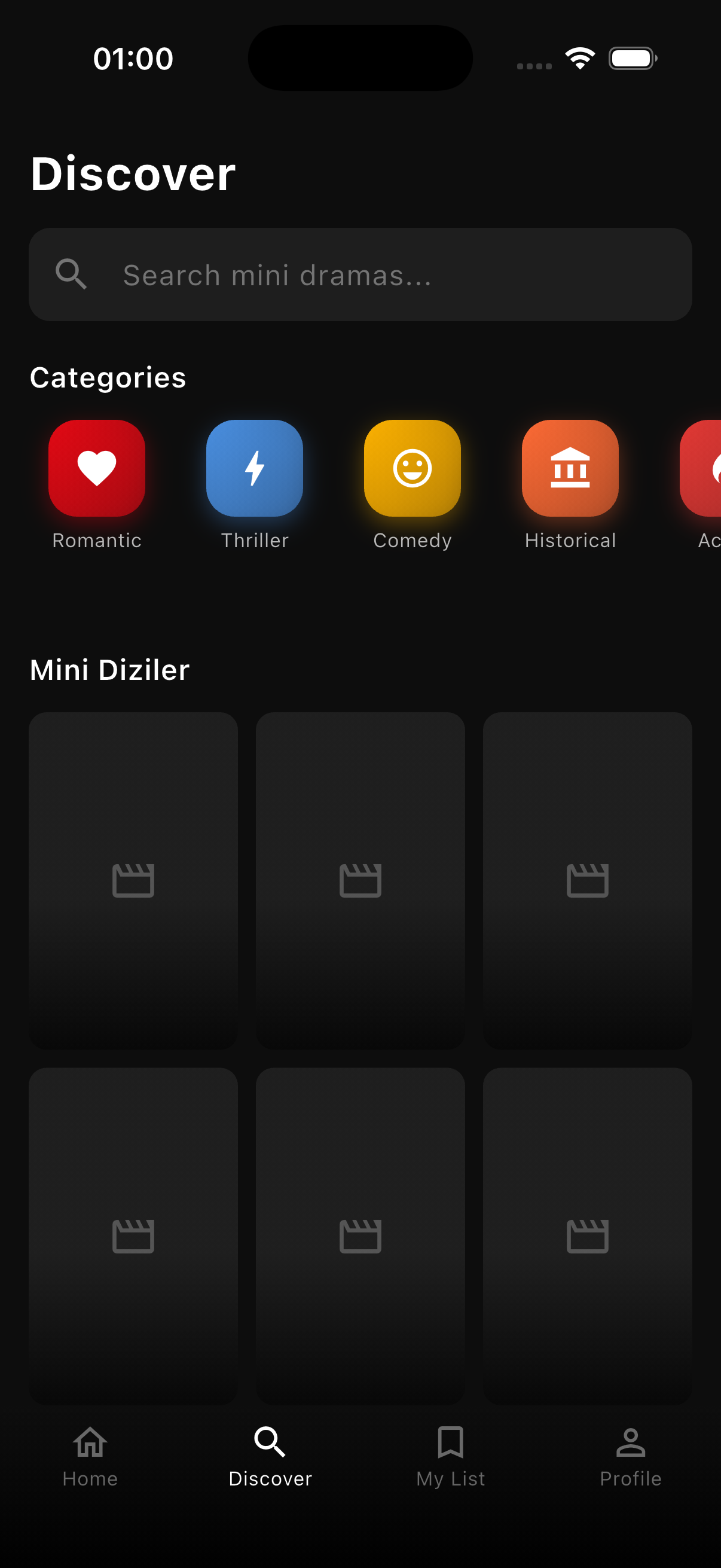 Brainly discover screen with mini dramas and novels